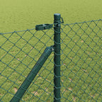 Recinzione in rete saldata con punte 12 x 0,032 m - Acciaio rivestito PVC verde