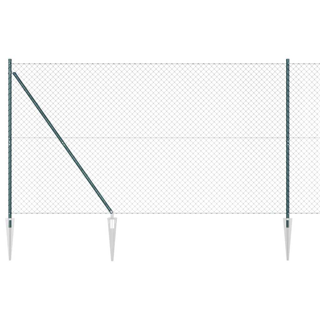 Recinzione in rete saldata con punte 10 x 1,5 m