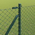 Recinzione in rete saldata 10 x 1,6 m con punte e paletti in acciaio rivestito PVC