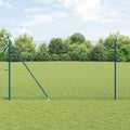 Recinzione in rete saldata 10 x 1,6 m con punte e paletti in acciaio rivestito PVC