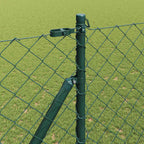 Recinzione in rete saldata zincata 10 x 1,6 m con pali e punte