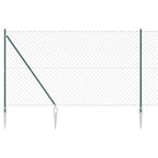 Recinzione in rete saldata zincata 10 x 1,6 m con pali e punte