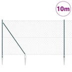 Recinzione in rete saldata zincata 10 x 1,6 m con pali e punte