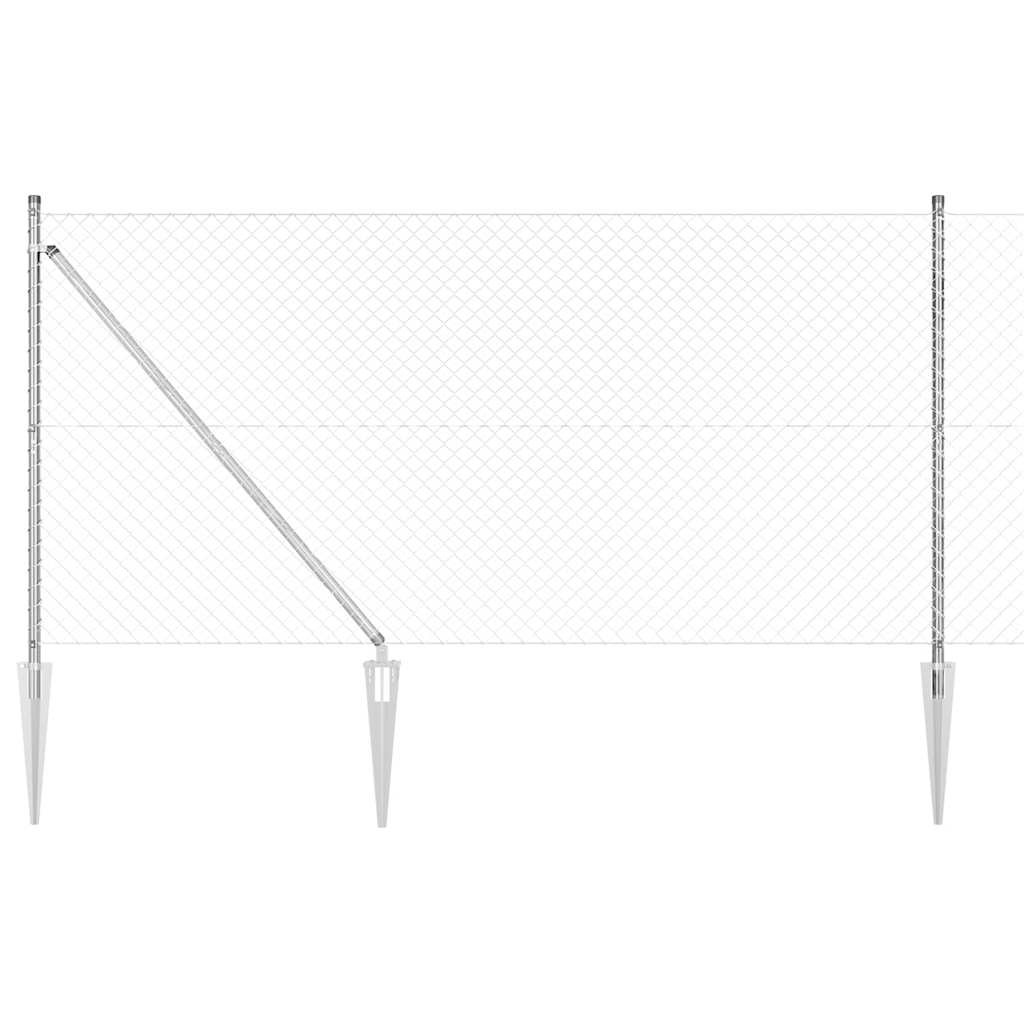 Recinzione in rete saldata con punte 10 x 1,2 m