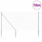Recinzione in rete saldata con punte 10 x 1,4 m (L x H) - Acciaio zincato