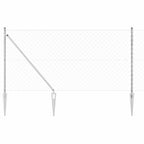 Recinzione in rete saldata zincata 10 x 1,4 m con pali in acciaio