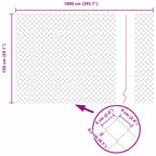 Recinzione in rete saldata con punte 10 x 1,5 m