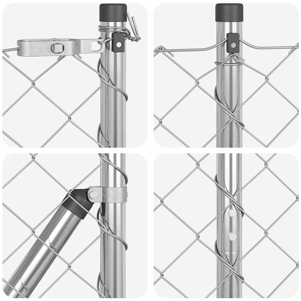 Recinzione in rete saldata con punte 10 x 1,6 m