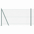 Recinzione Metallica Saldata con Base in Cemento 10x1,2 m - Verde