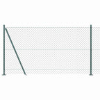 Recinzione Metallica Saldata con Base in Cemento 10x1,2 m - Verde