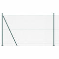 Recinzione Metallica Elettrosaldata 10x1,4m con Pali e Base in Cemento