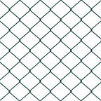 Recinzione Metallica Saldato Verde con Pali e Base in Cemento 10x1,6m