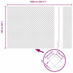 Recinzione Metallica Saldato Verde con Pali e Base in Cemento 10x1,6m