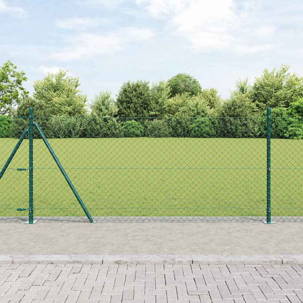 Recinzione Metallica Saldato con Base in Cemento 25 x 1 m