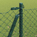 Recinzione Metallica Saldata 25 x 1,2 m con Base in Cemento - Verde