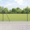 Recinzione Metallica Saldato con Base in Cemento 10 x 1,5 m