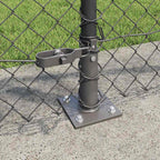 Recinzione Metallica Saldata in Acciaio PVC 25 x 0,8 m con Base in Cemento