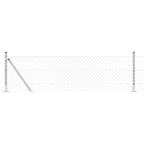 Recinzione Metallica Saldata con Base in Cemento 10 x 0,4 m