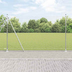 Recinzione Metallica Elettrosaldata con Base in Cemento 10 x 1,4 m