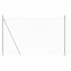 Recinzione Metallica Elettrosaldata con Base in Cemento 10 x 1,4 m