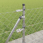 Recinzione Metallica Saldata in Acciaio Zincato con Base in Cemento 10x0,4 m