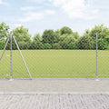 Recinzione Metallica Saldata in Acciaio Zincato 10 x 1,2 m con Base in Cemento