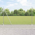 Recinzione Metallica Elettrosaldata 10x1,4 m con Pali e Base in Cemento