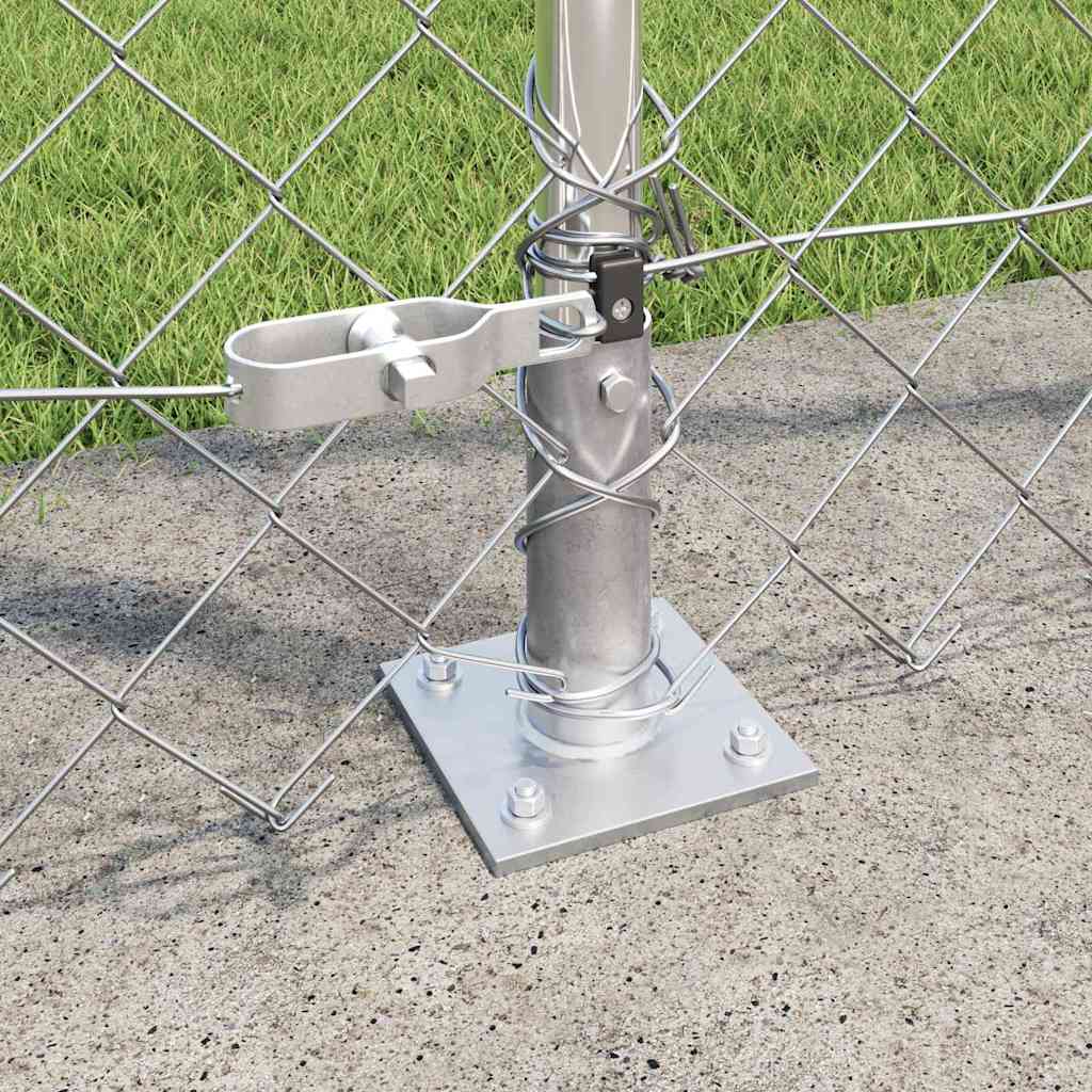 Recinzione Metallica Saldato con Base in Cemento 10 x 1,6 m