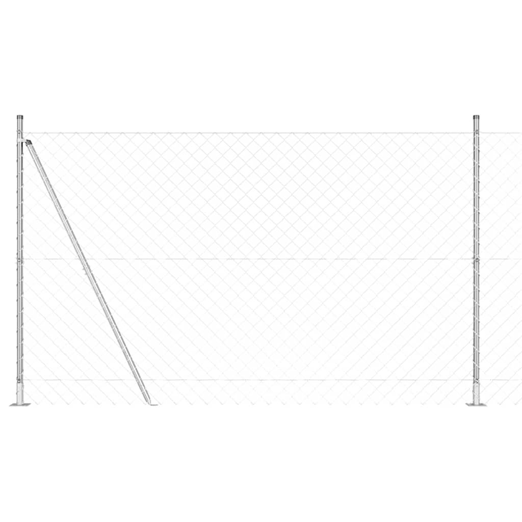 Recinzione Metallica Saldato con Base in Cemento 10 x 1,6 m