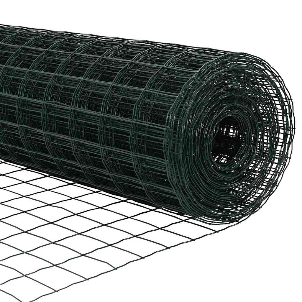 Recinzione metallica saldata in acciaio rivestito PVC 10x1,5 m - Fissaggio a terra