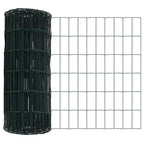 Recinzione metallica saldata per fissaggio a terra 10x0,4 m - Acciaio rivestito PVC verde