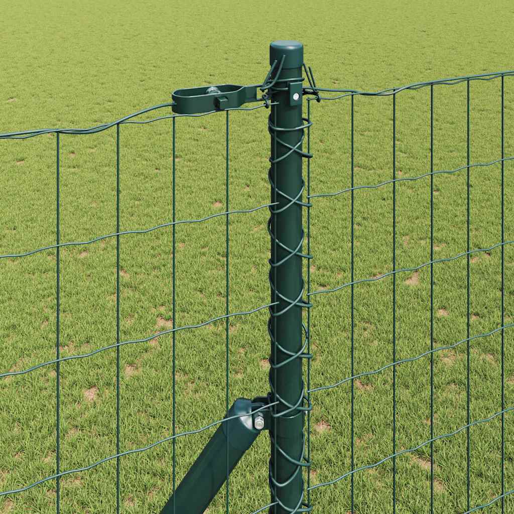 Recinzione metallica saldata verde 10x1,5 m per fissaggio a terra