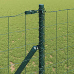 Recinzione metallica saldata per fissaggio a terra 10x1 m - Acciaio PVC verde