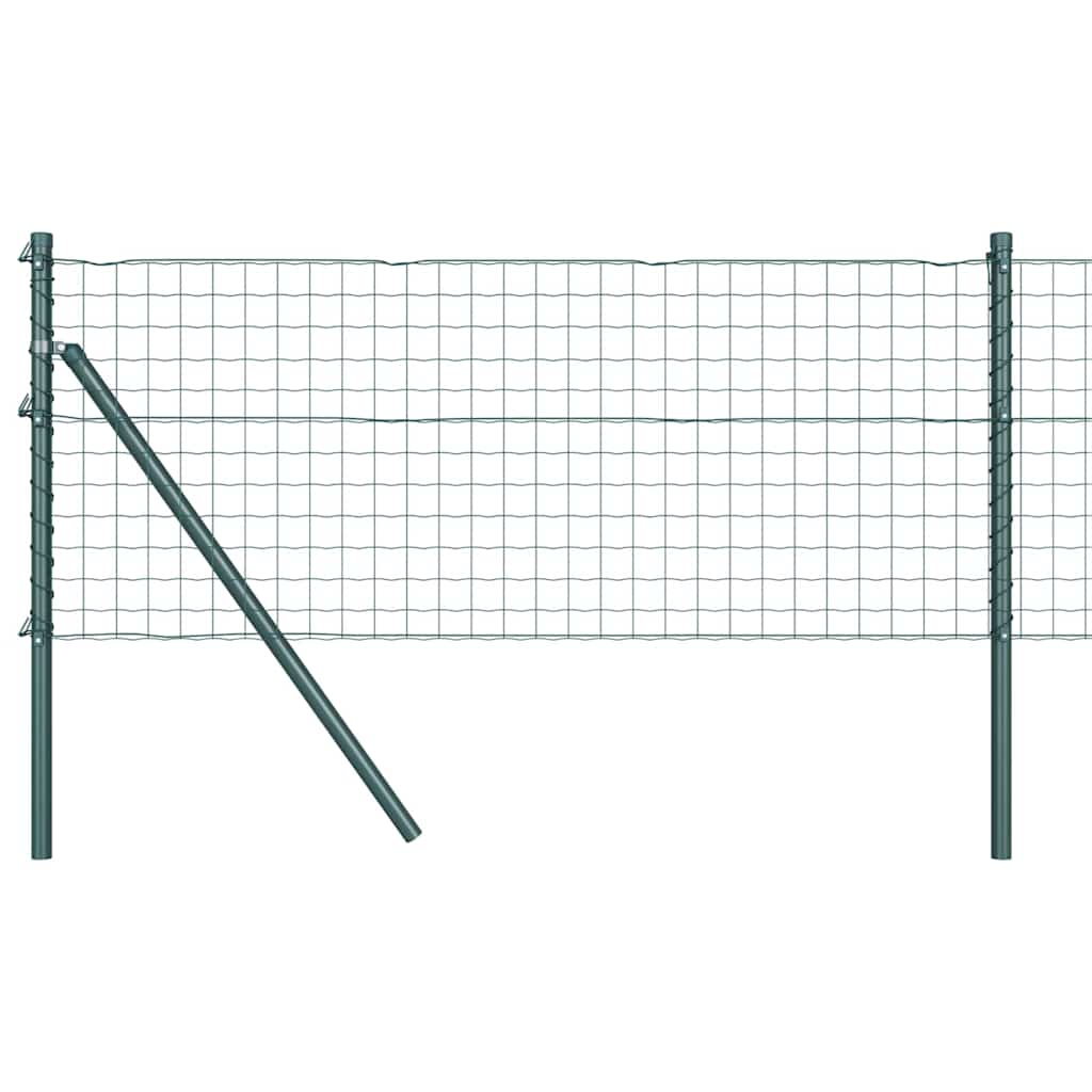 Recinzione metallica saldata in rete 25 x 0,6 m - Acciaio rivestito PVC verde