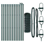 Recinzione metallica saldata in rete 25 x 0,6 m - Acciaio rivestito PVC verde