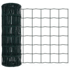 Recinzione metallica saldata in acciaio PVC verde 50 x 0,4 m - Fissaggio a terra