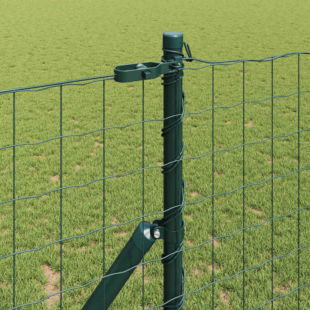 Recinzione metallica saldata per fissaggio a terra 10 x 1,4 m - Verde