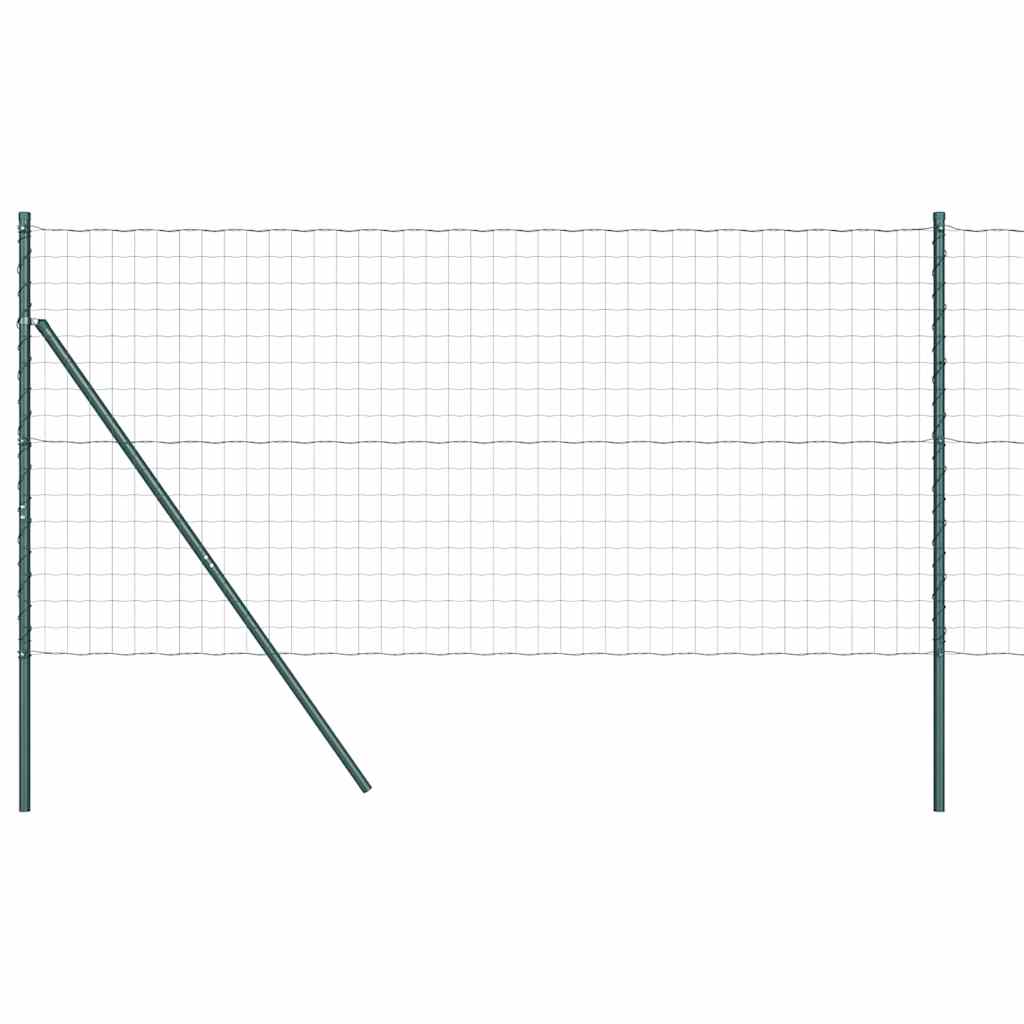Recinzione metallica saldata per fissaggio a terra 10 x 1,4 m - Verde