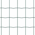 Recinzione metallica saldata 25 x 0,8 m - Acciaio rivestito PVC verde
