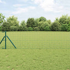 Recinzione metallica saldata 25 x 0,8 m - Acciaio rivestito PVC verde