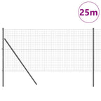 Recinzione metallica saldata in rete 25 x 1 m - Acciaio PVC grigio