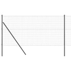 Recinzione metallica saldata 25x1 m in acciaio PVC grigio per fissaggio a terra