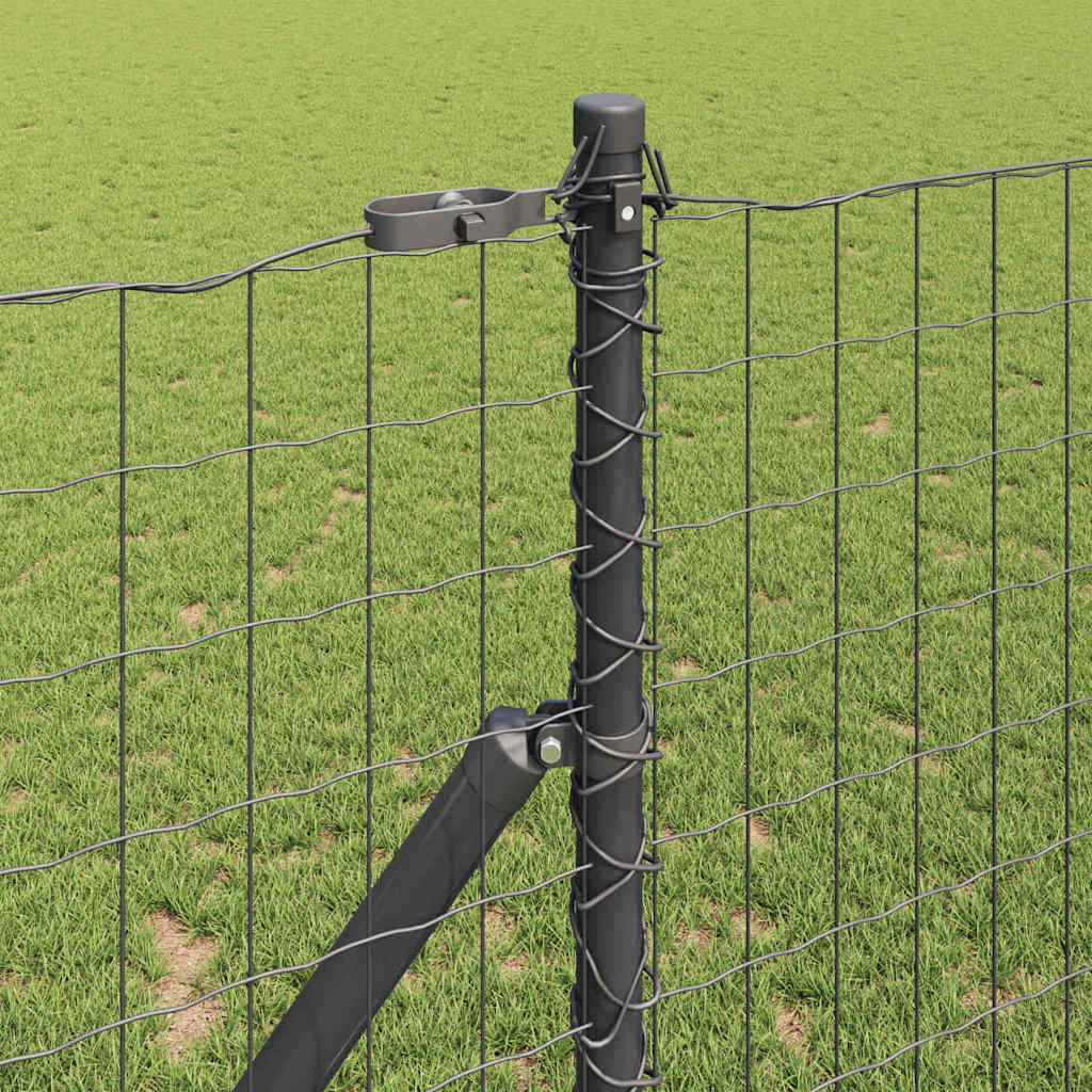 Recinzione metallica saldata in rete 25 x 1,2 m - Acciaio rivestito PVC grigio