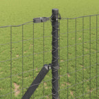 Recinzione metallica saldata in rete 25 x 1,2 m - Acciaio rivestito PVC grigio