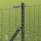 Recinzione metallica saldata per fissaggio a terra 25x1 m in acciaio PVC grigio