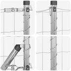 Recinzione metallica saldata per fissaggio a terra 25 x 0,4 m