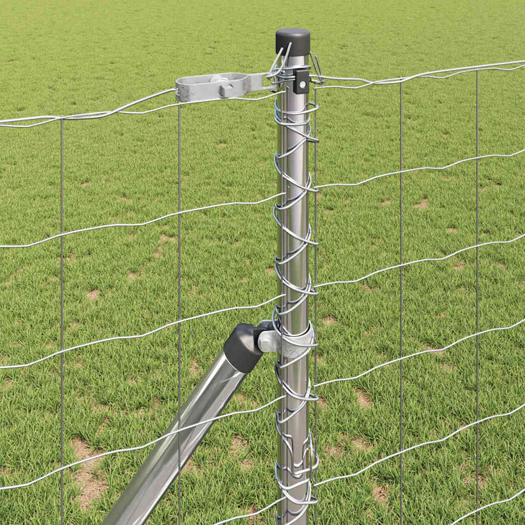 Recinzione metallica saldata acciaio zincato 25 x 1,2 m con fissaggio a terra