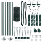 Recinzione in rete saldata verde 10 x 0,6 m - Acciaio rivestito PVC