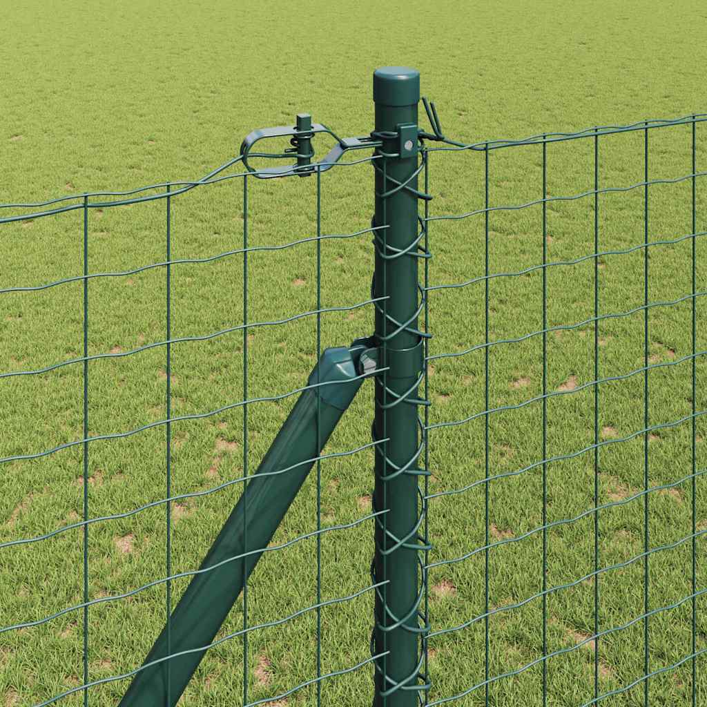Recinzione in rete saldata verde 10 x 1,5 m con punte