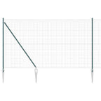 Recinzione in rete saldata verde 10 x 1,5 m con punte